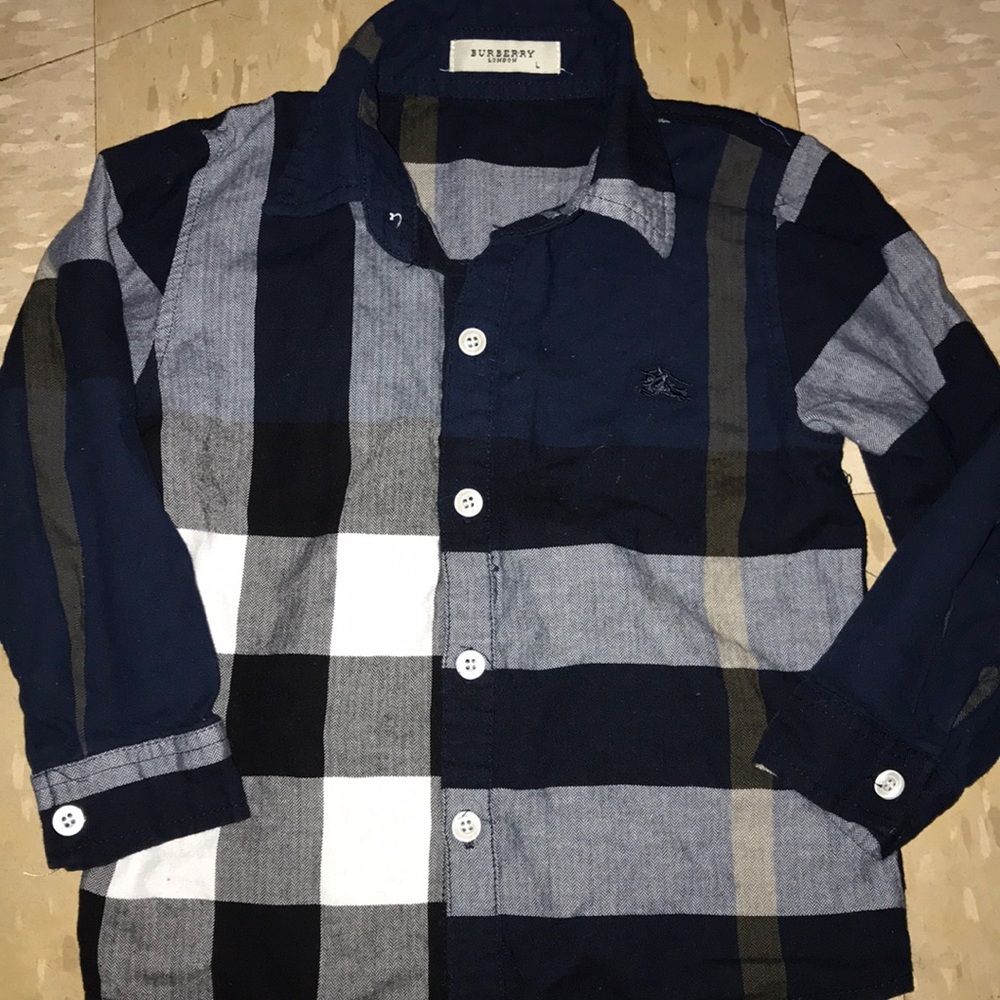 Toddler boys Burberry long sleeve shirt